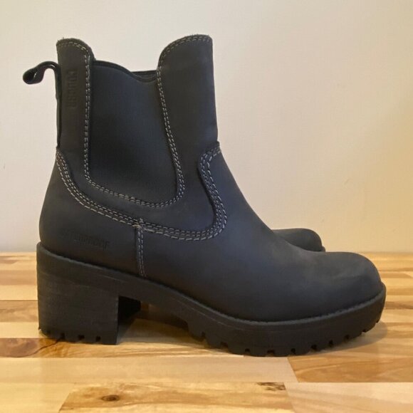 Cougar Dallas Waterproof Womens chunky heels Ankle Boots Dark blue Size 7M - Picture 3 of 16